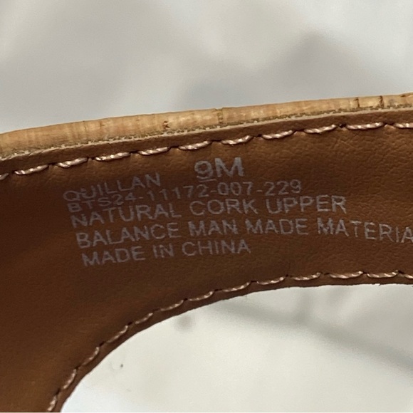 Baretraps‎ Quillan Cork Sandal with Velcro Adjustable Ankle Strap - Picture 9 of 9